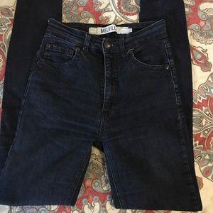 High waisted Blue Jeans